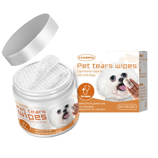 LuxePawe Pet Cleaning Wet Wipes for Dog & Cat Tear Stain Removal