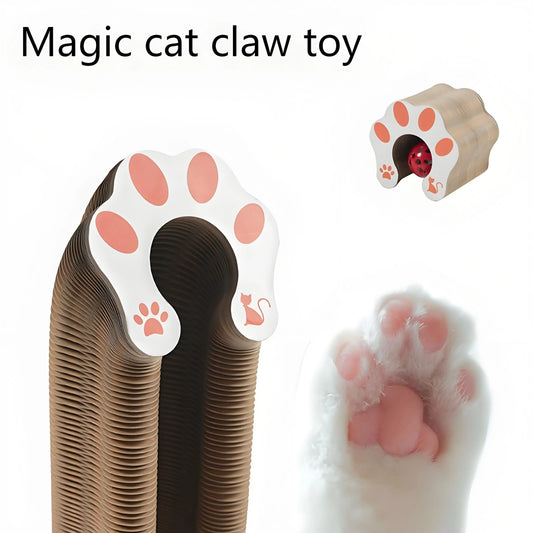 LuxePawe Magic Organ Cat Scratcher Toy – Round Corrugated Board for Cats