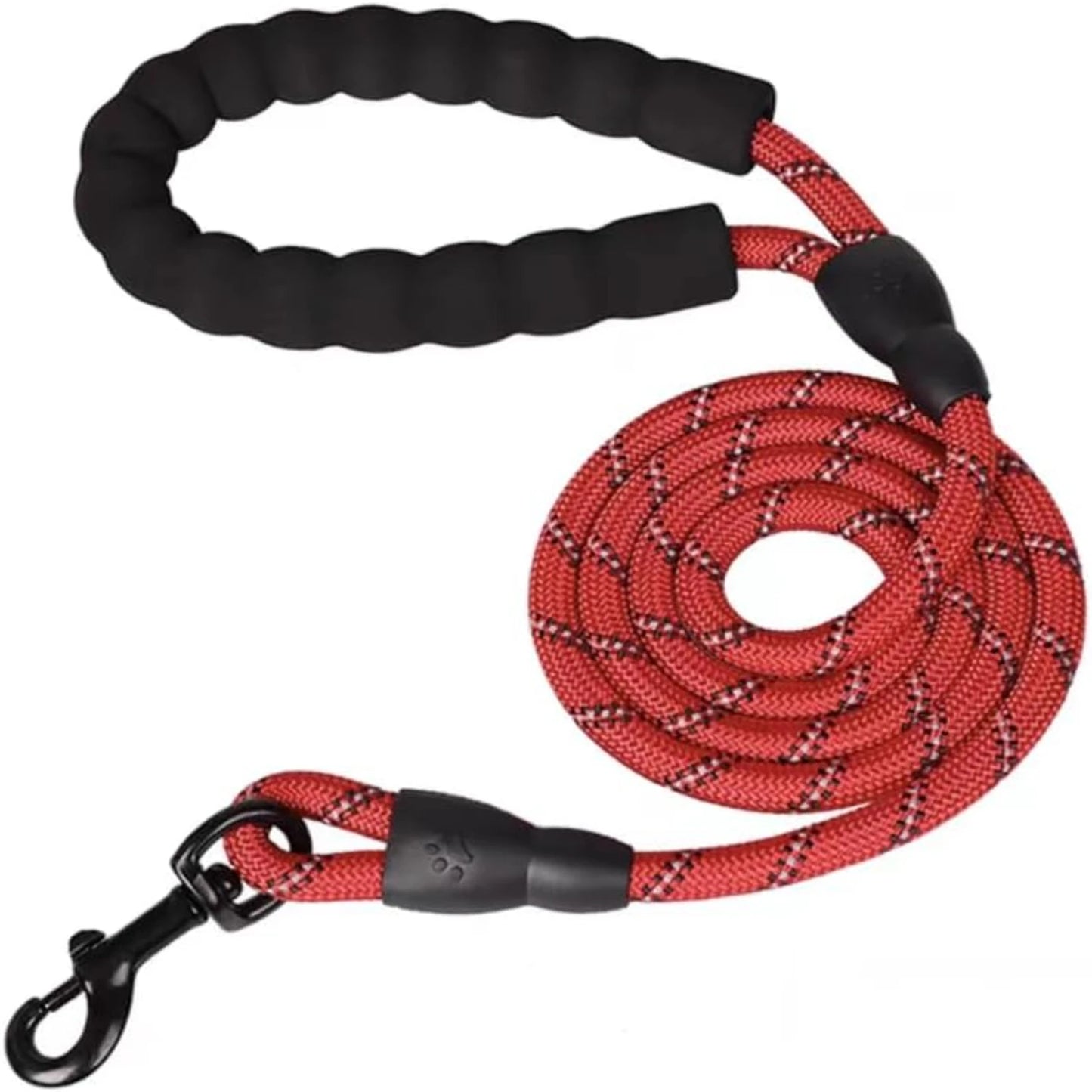 LuxePawe Heavy Duty Reflective Dog Leash 5ft with Padded Handle for Training