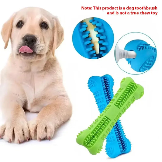 LuxePawe Rubber Dog Chew Toy Toothbrush Stick for Small Dogs Training