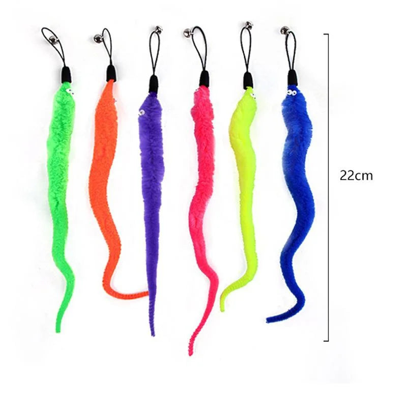 LuxePawe Retractable Feather Teaser Wand – Interactive Cat Toy with Bell Refill