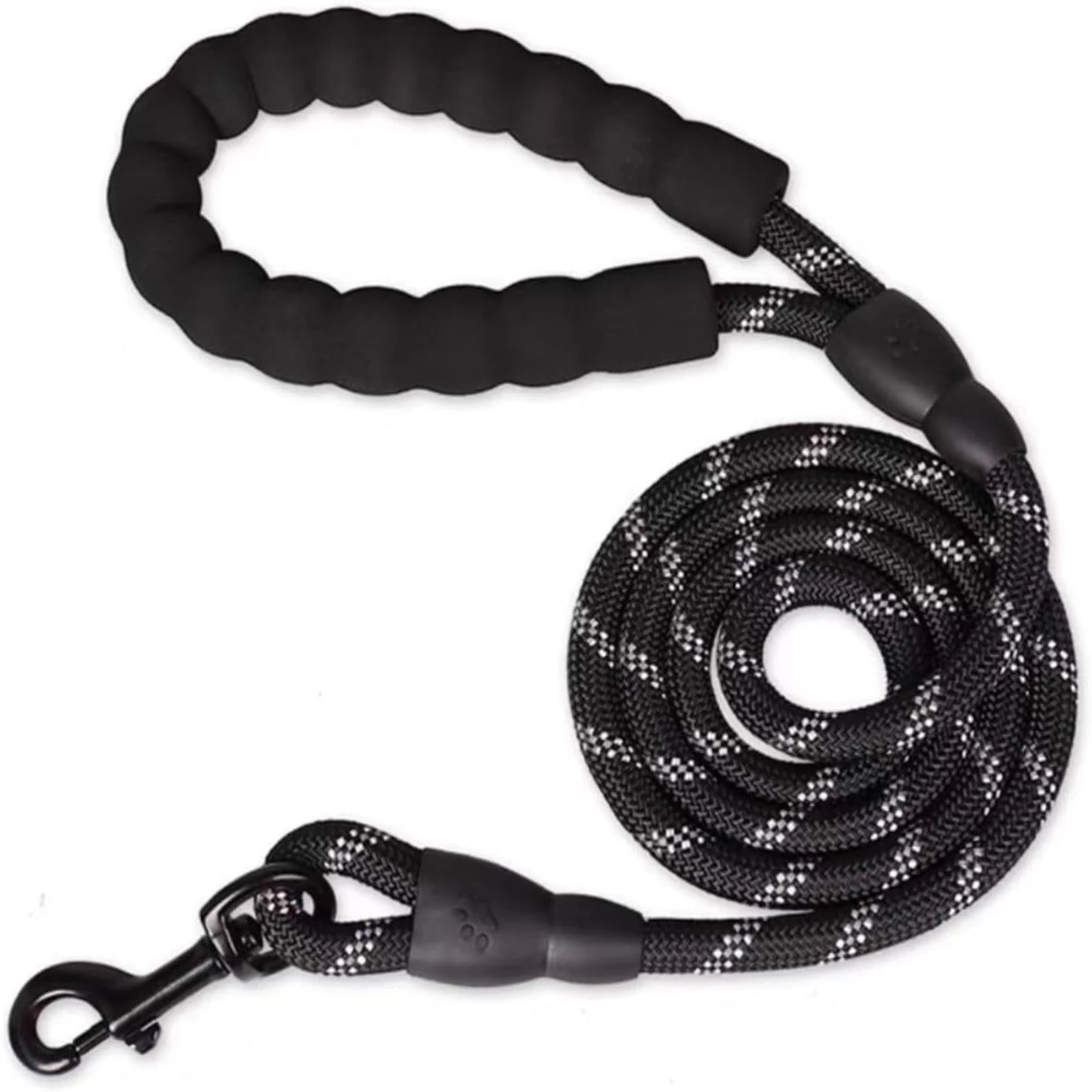 LuxePawe Heavy Duty Reflective Dog Leash 5ft with Padded Handle for Training