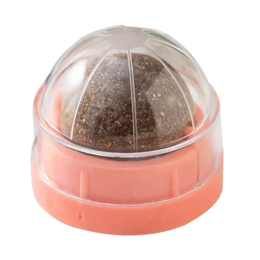 LuxePawe Rotatable Catnip Wall Toy – Edible Roller Ball for Teeth Cleaning