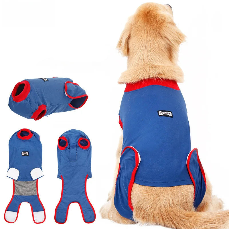LuxePawe Post-Surgery Dog Clothing Anti-Licking Anti-Scratch Soft Cotton