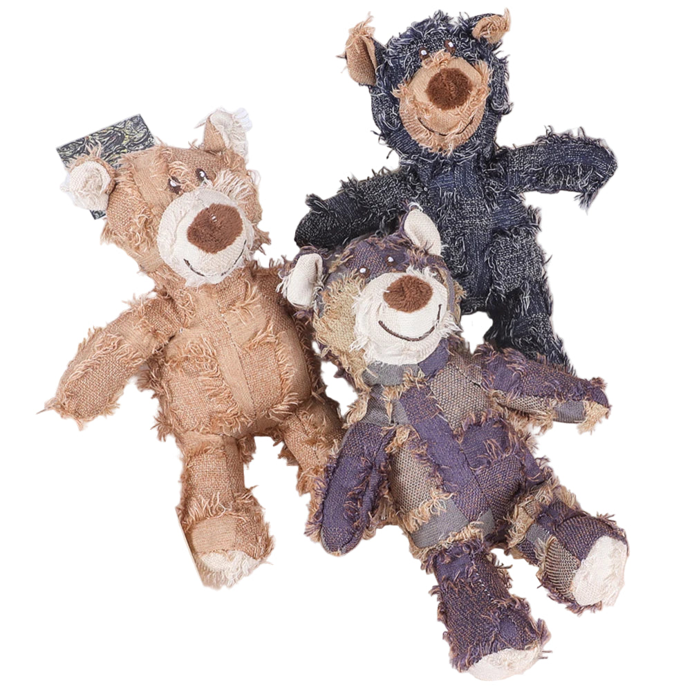 LuxePawe Squeaky Plush Bear Dog Toy Indestructible Interactive Toy