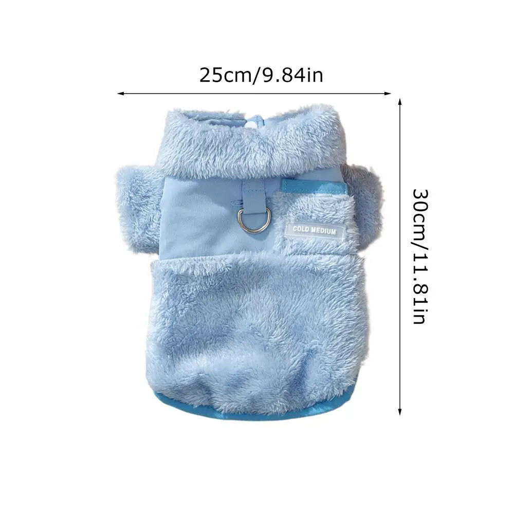 LuxePawe Winter Dog Coat, Warm Double-Sided Cotton Jacket for Cold Weather