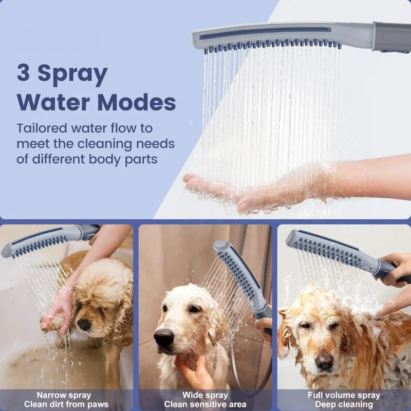 LuxePawe Dog Shower Attachment with Metal Diverter, 3 Spray Modes