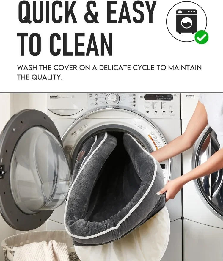 LuxePawe Orthopedic Dog Bed Large Pets Egg Foam Bolster Cushions Soft