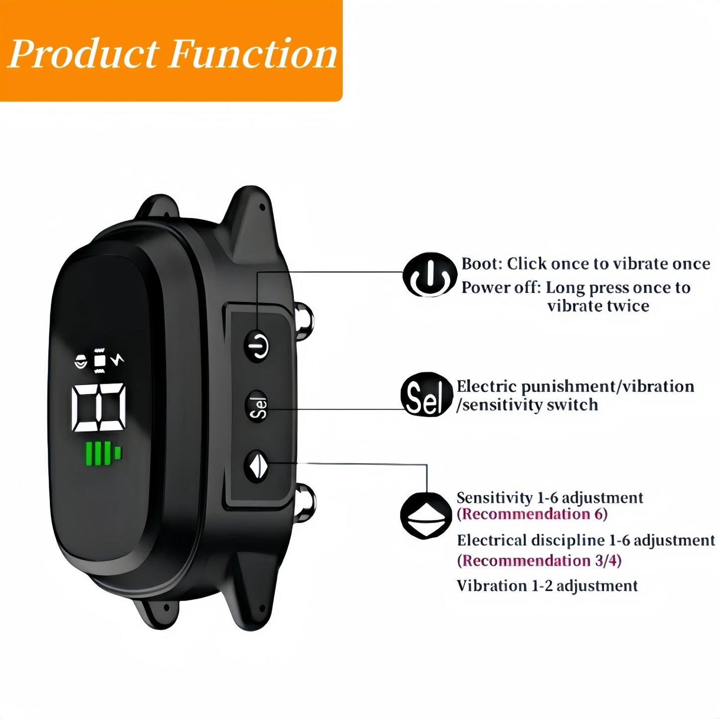 LuxePawe Waterproof Bark Collar | Rechargeable Anti-Bark Trainer for Dogs