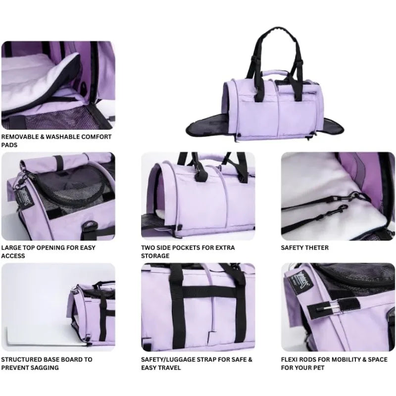 LuxePawe Pro 3.0 Pet Travel Carrier – Soft-Sided for Cats & Dogs