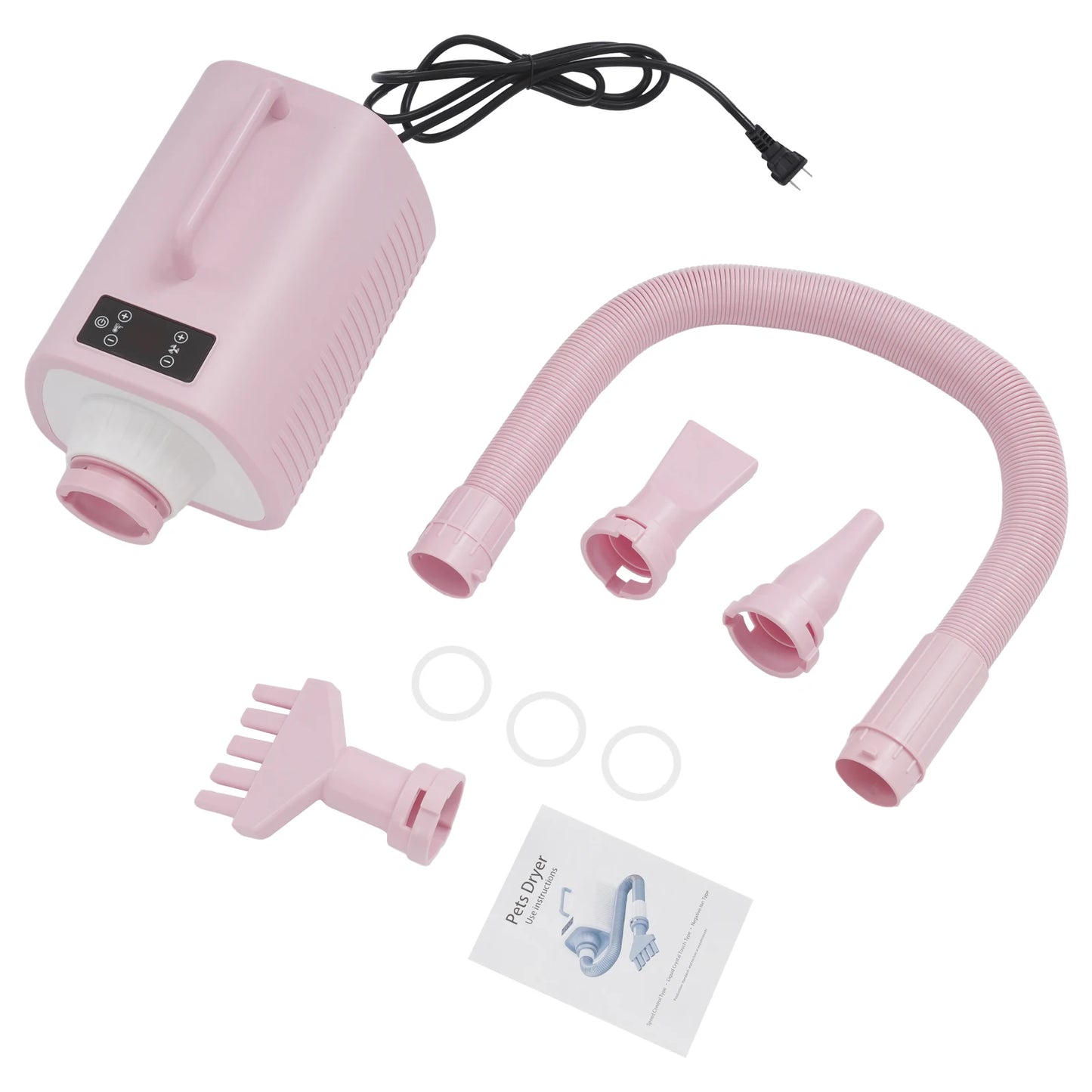 LuxePawe Dog & Cat Grooming Hair Dryer Adjustable Temp 9-Speed LED Display