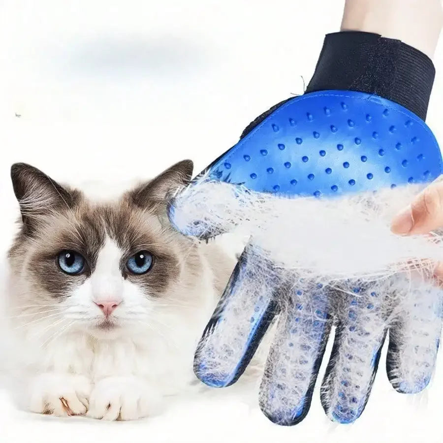 LuxePawe Pet Grooming Gloves | Gentle Deshedding & Bath Massage Mitt