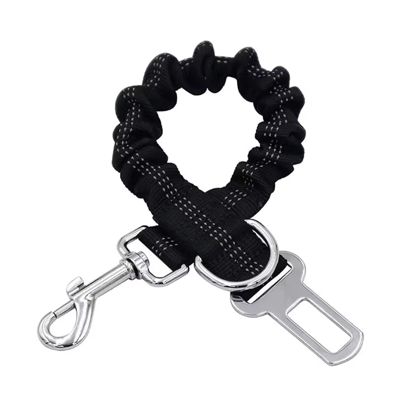 LuxePawe Dog Car Safety Belt with Adjustable Length & Reflective Line
