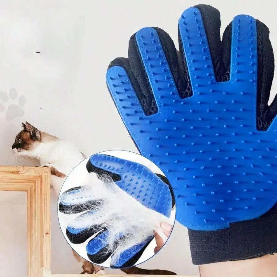 LuxePawe Pet Grooming Gloves | Gentle Deshedding & Bath Massage Mitt