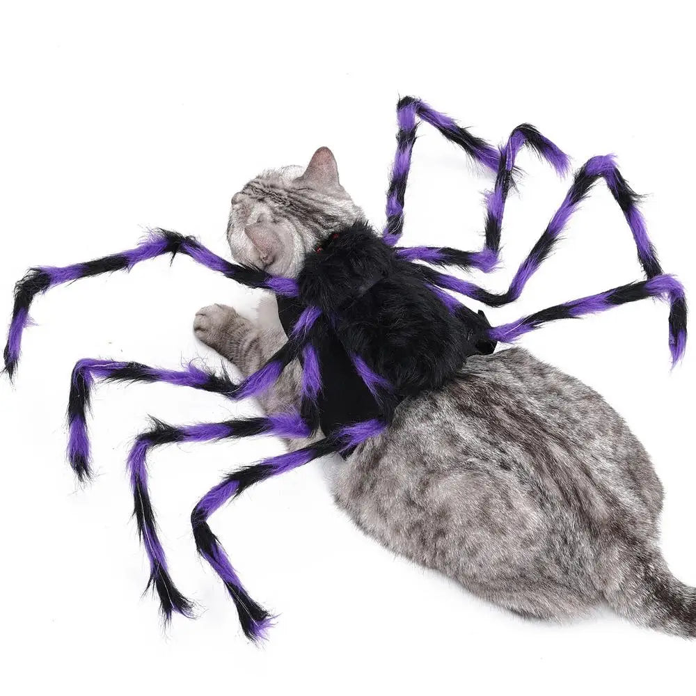 LuxePawe Pet Spider Costume – Funny Halloween Outfit for Cats & Dogs