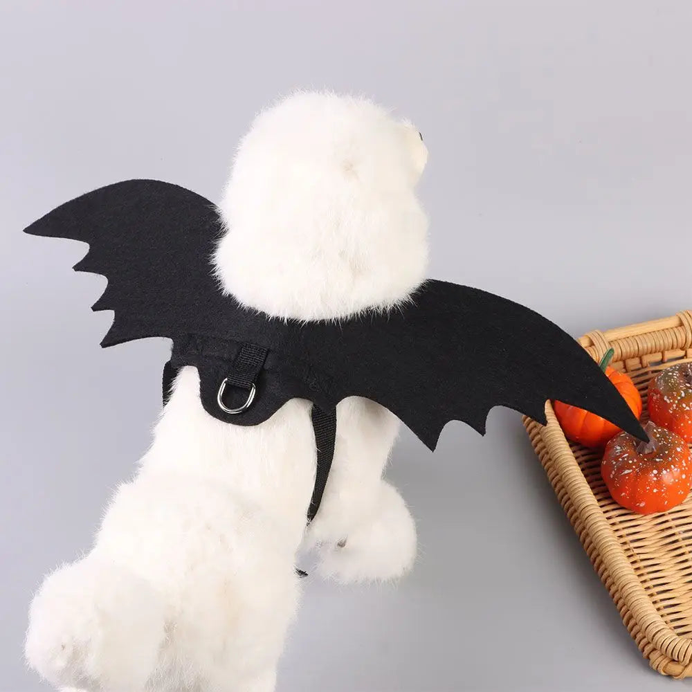 LuxePawe Pet Bat Wings Costume – Funny Halloween Outfit for Cats & Dogs