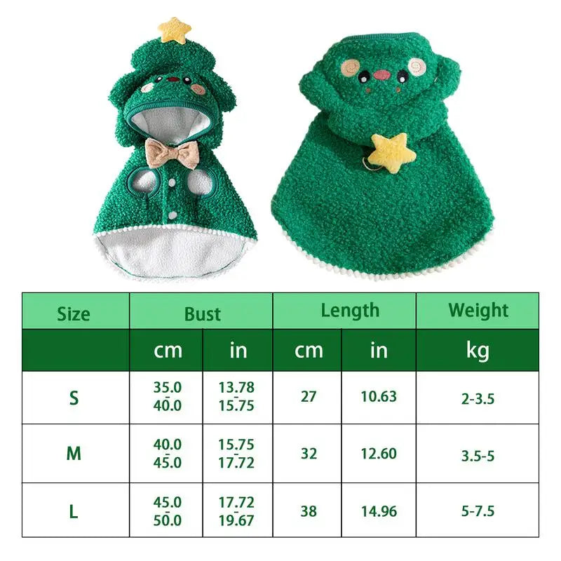 LuxePawe Cozy Holiday Pet Cape Cartoon Hat Christmas Outfit for Cats & Puppies