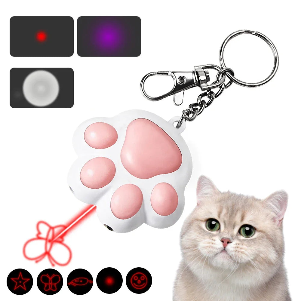LuxePawe Rechargeable LED Laser Cat Toy – Interactive Pattern Pointer & Trainer