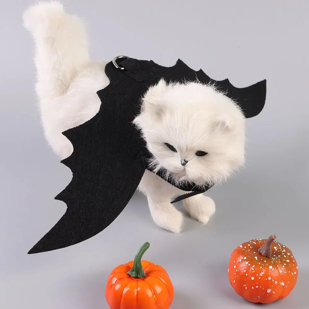 LuxePawe Pet Bat Wings Costume – Funny Halloween Outfit for Cats & Dogs
