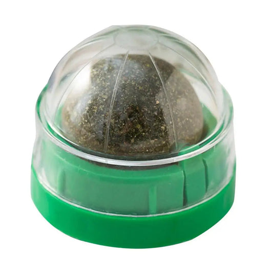 LuxePawe Rotatable Catnip Wall Toy – Edible Roller Ball for Teeth Cleaning