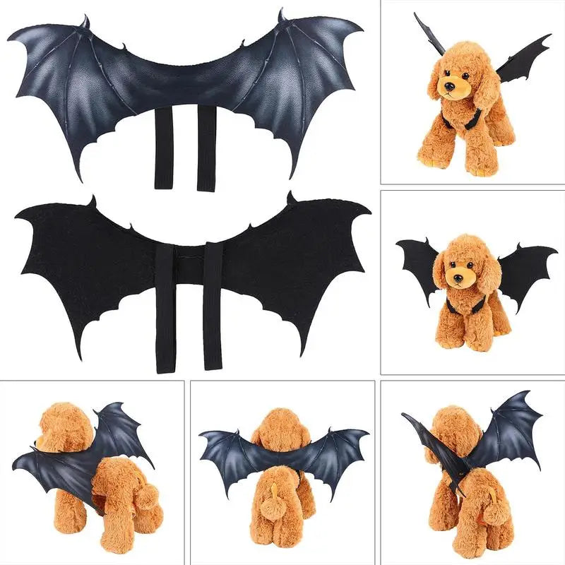 LuxePawe Halloween Pet Costume Bat Wings Apparel for Dogs & Cats