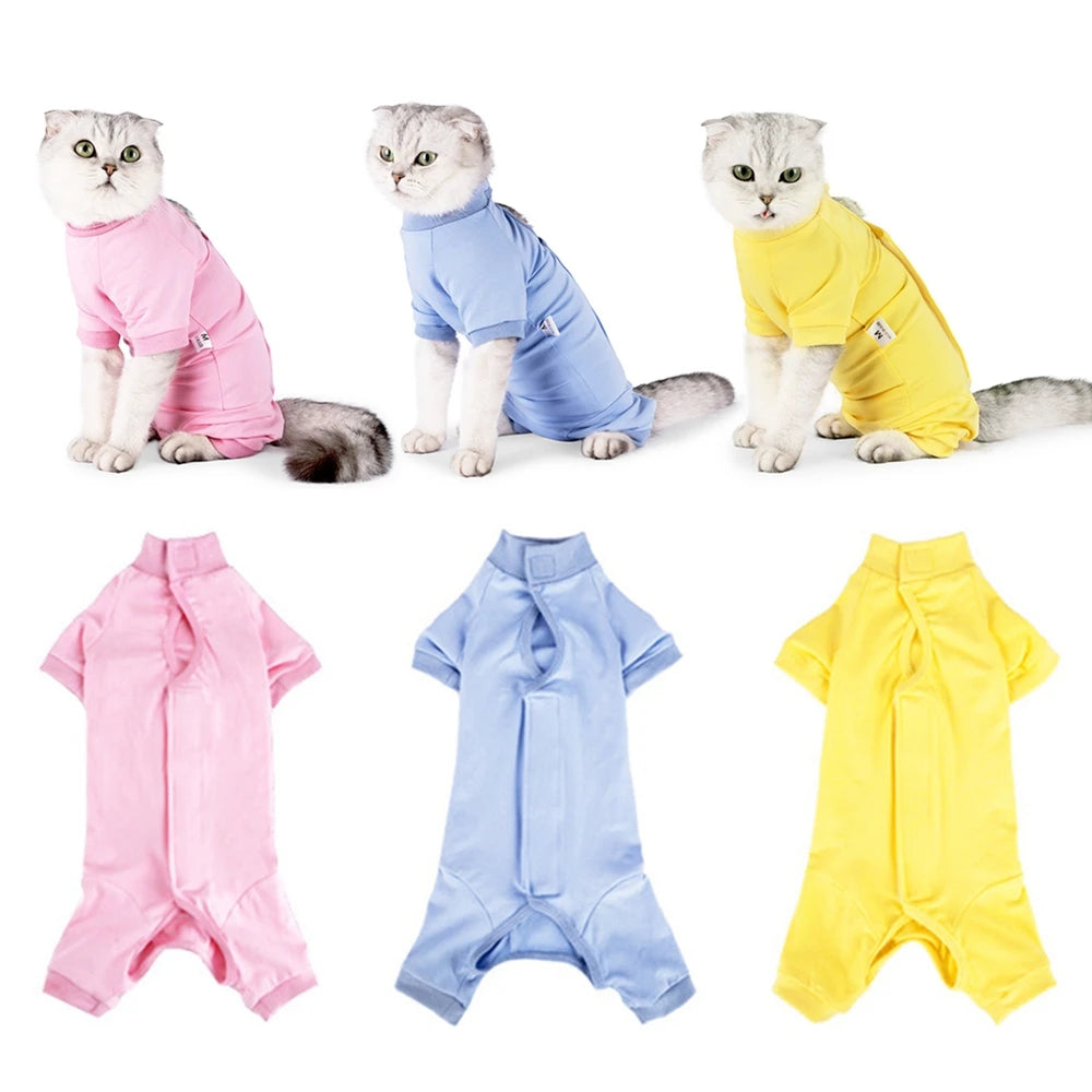 LuxePawe Cat & Dog Recovery Suit Post-Surgery Anti-Licking Bodysuit