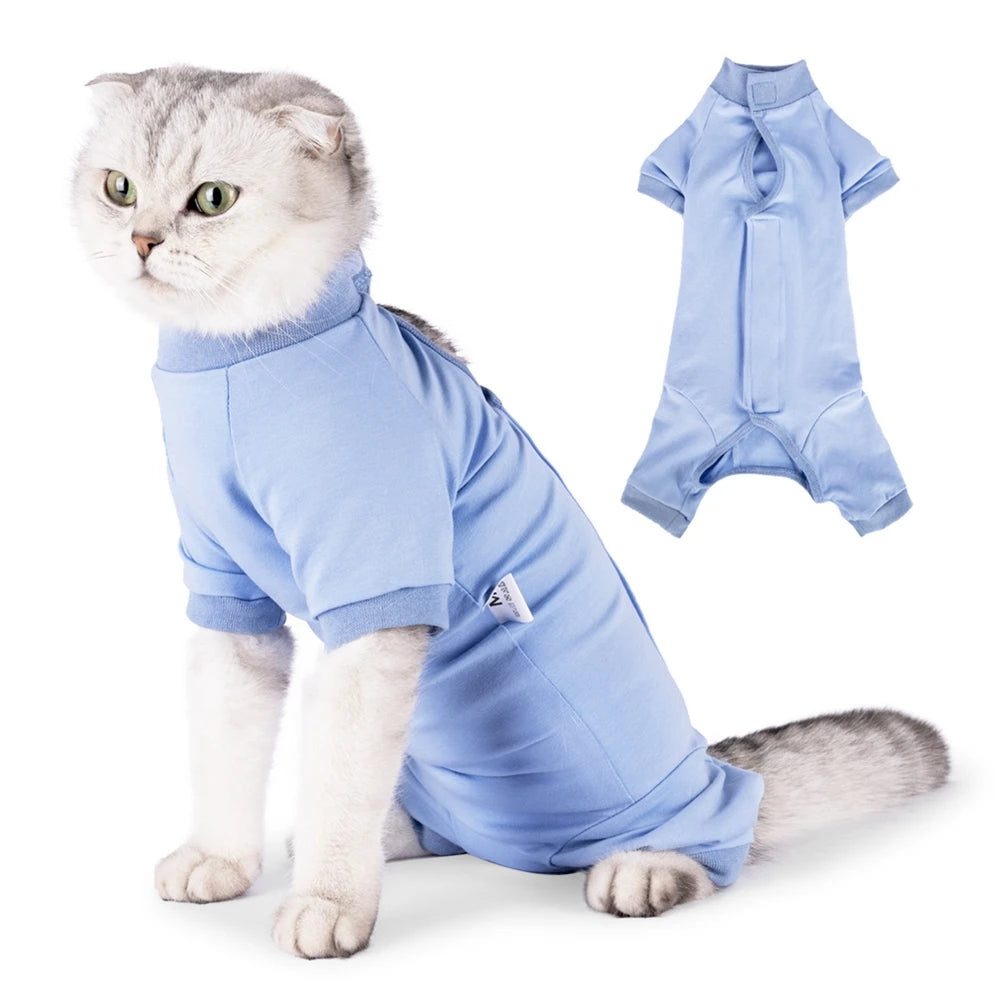 LuxePawe Cat & Dog Recovery Suit Post-Surgery Anti-Licking Bodysuit