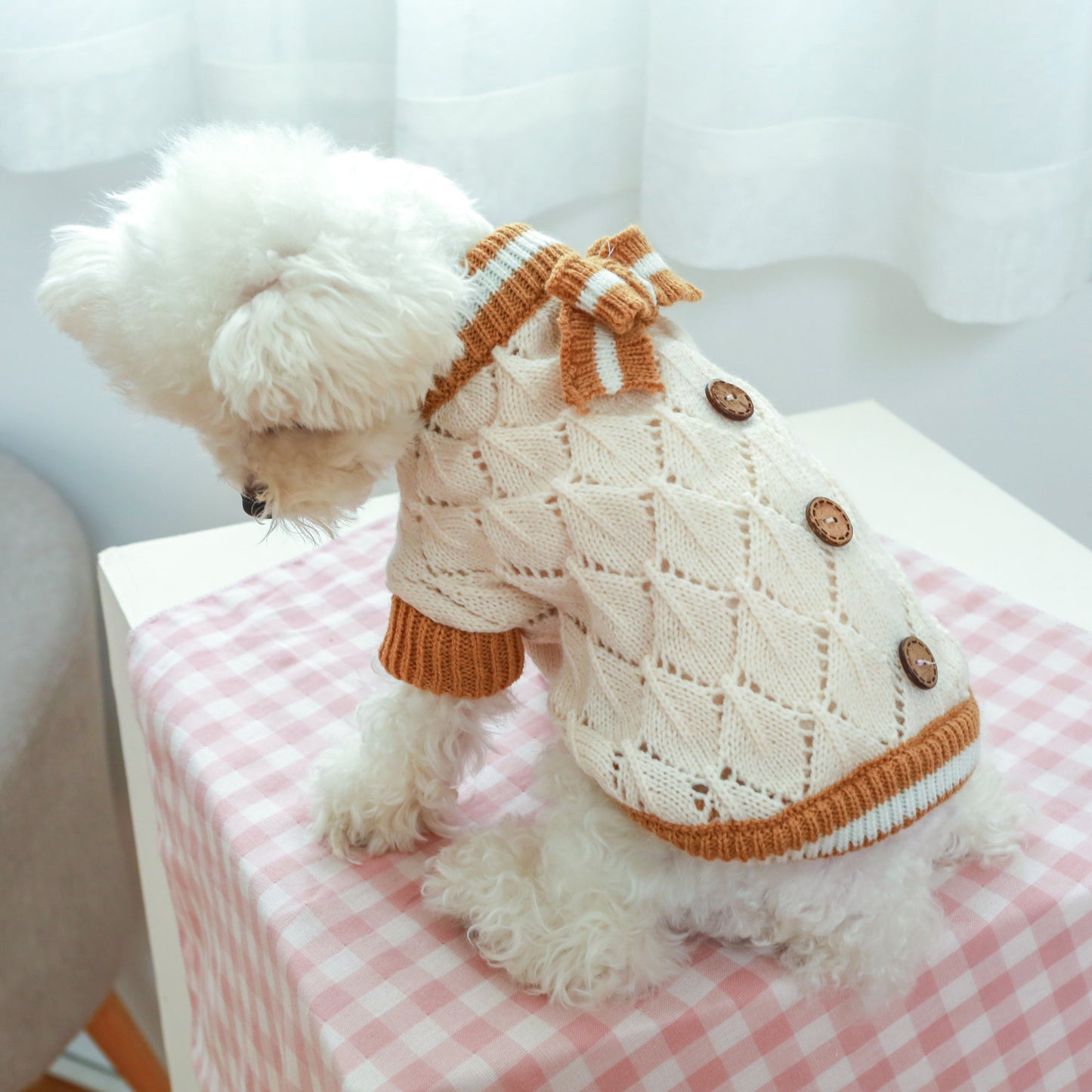 LuxePawe Cute Pet Knitted Sweater, Autumn Winter Dog Warm Clothes