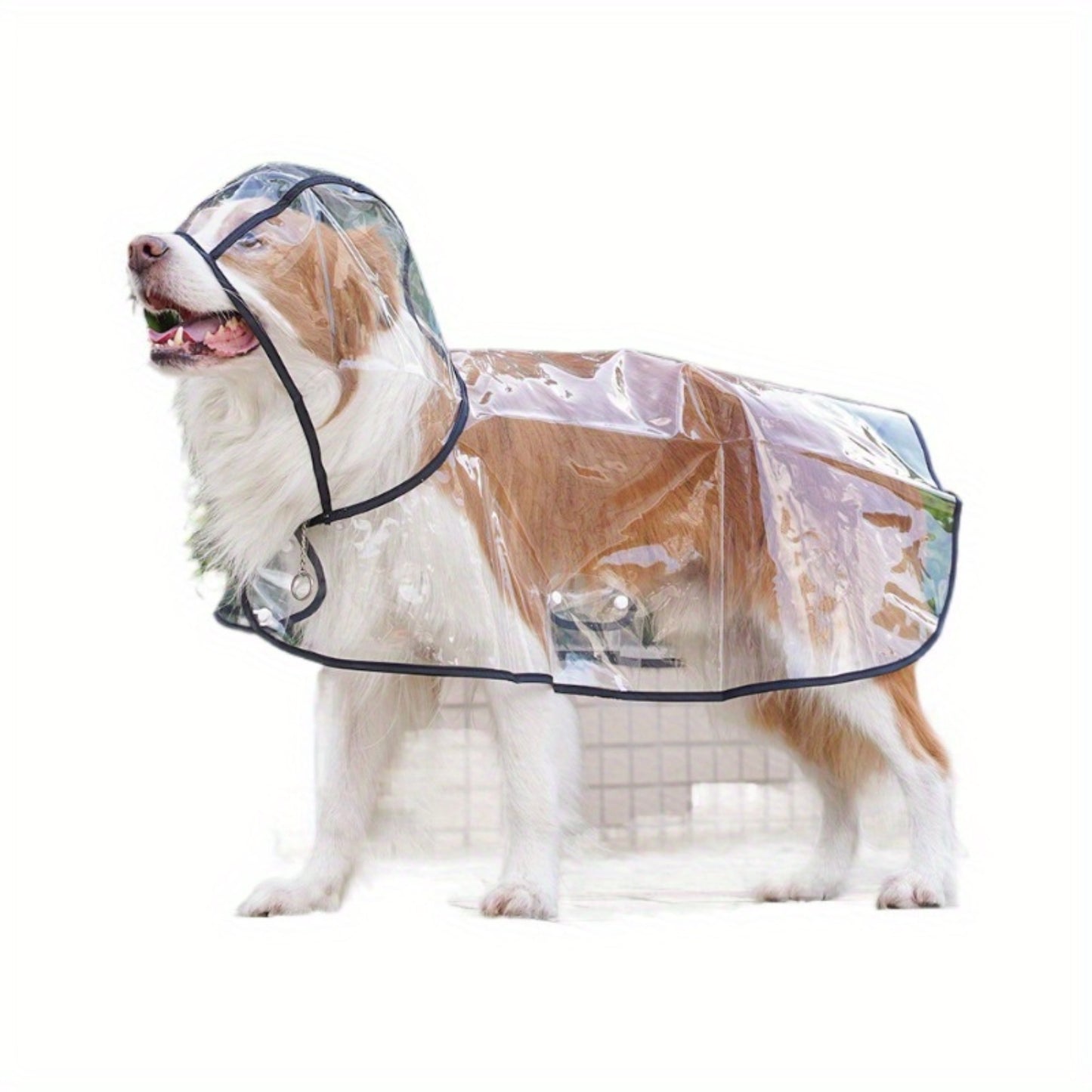 LuxePawe Transparent Raincoat for Large Dogs Golden Retriever & Border Collie