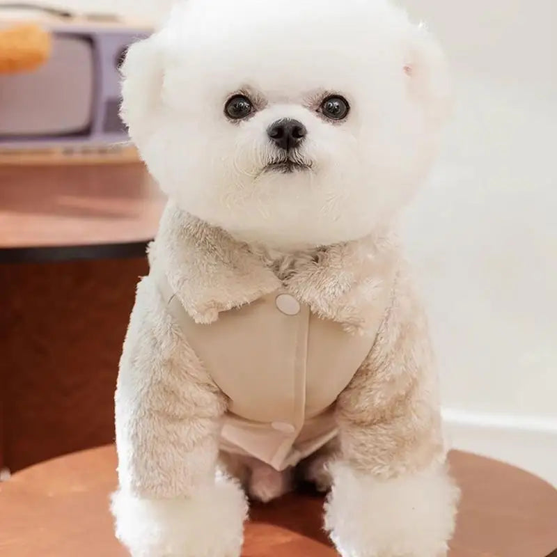 LuxePawe Winter Dog Coat, Warm Double-Sided Cotton Jacket for Cold Weather