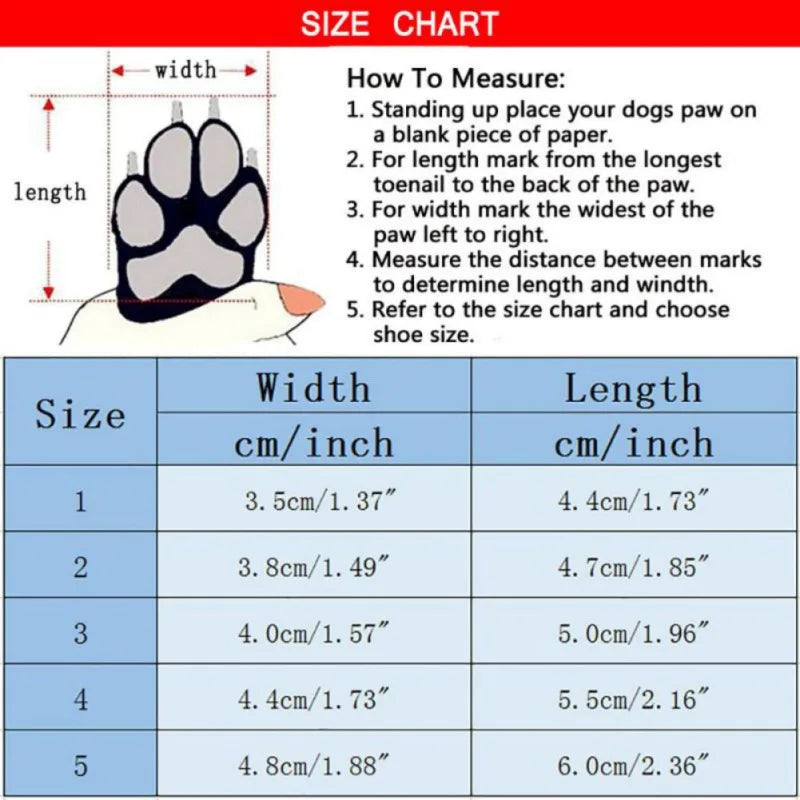 LuxePawe Waterproof Dog Snow Boots, Warm Fleece Shoes for Small Dogs