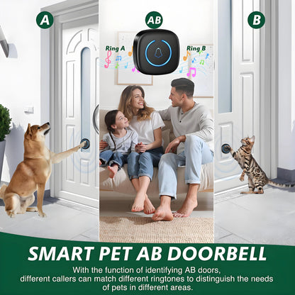 LuxePawe Dog Doorbell | Wireless Potty Training System, 1000ft, Weatherproof