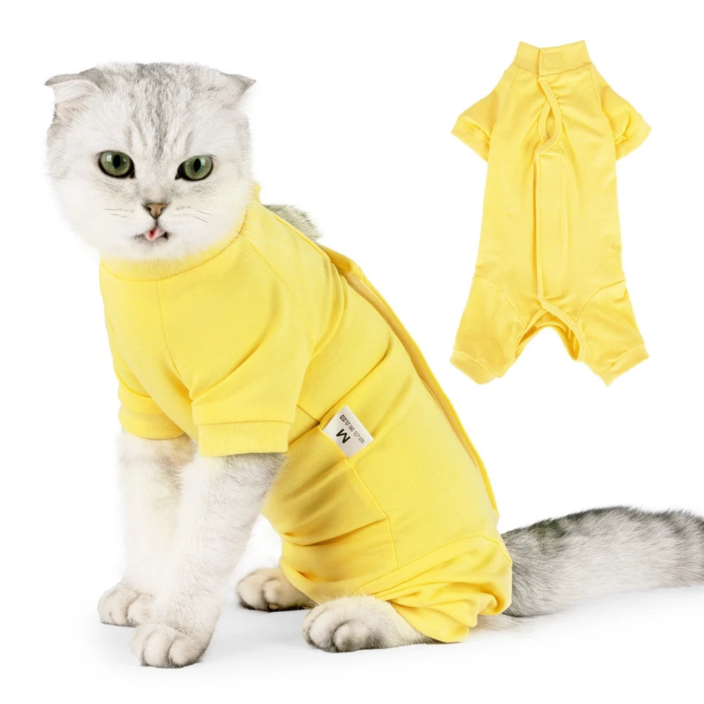 LuxePawe Cat & Dog Recovery Suit Post-Surgery Anti-Licking Bodysuit