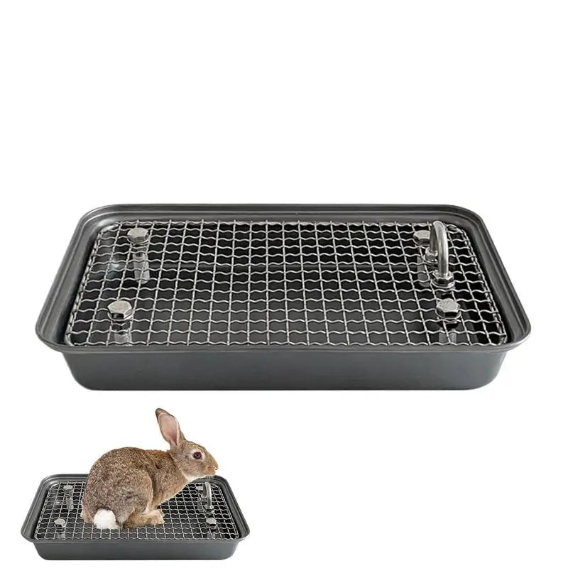 LuxePawe Bunny Litter Box Removable Stainless Steel Training Pan