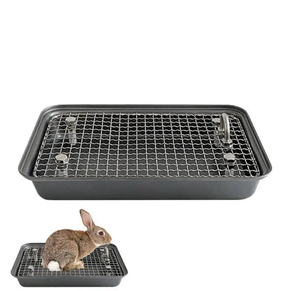 LuxePawe Bunny Litter Box Removable Stainless Steel Training Pan