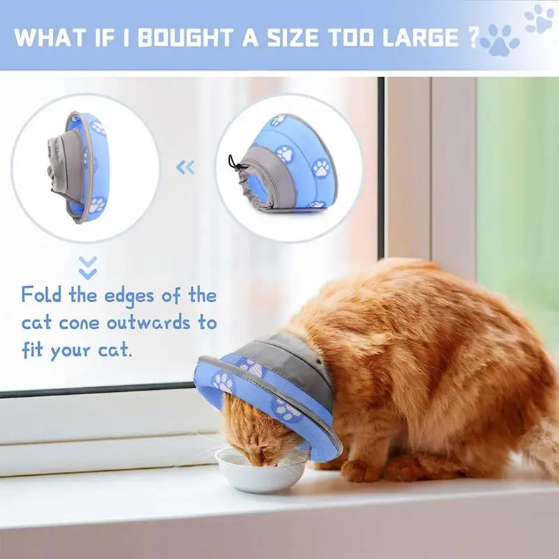 LuxePawe Soft Pet Collar | Cute Print Neck Guard Cone for Post-Surgery Care