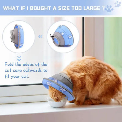 LuxePawe Soft Pet Collar | Cute Print Neck Guard Cone for Post-Surgery Care
