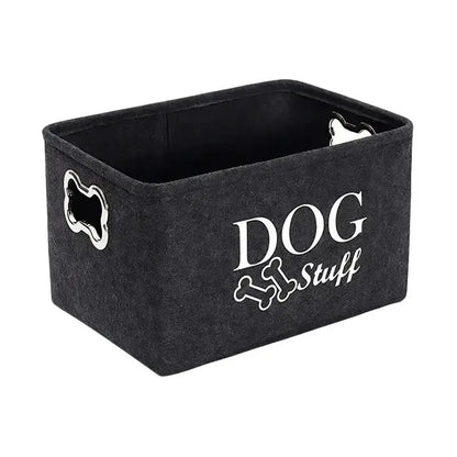 LuxePawe Pet Toy Basket Storage Box with Handle for Dog Accessories