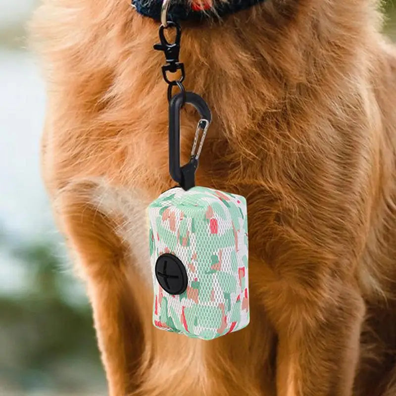 LuxePawe Dog Poop Bag Holder with Carabiner Refillable for Walking