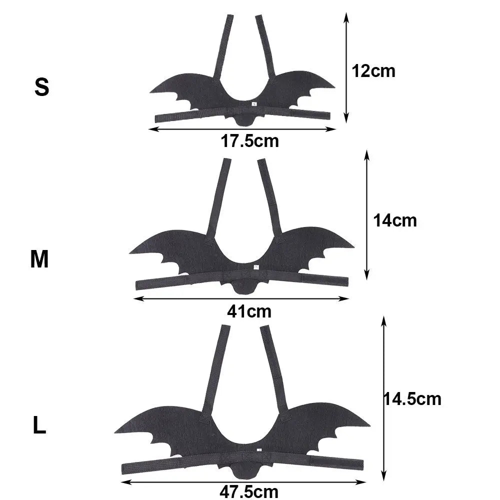 LuxePawe Pet Bat Wings Costume – Funny Halloween Outfit for Cats & Dogs