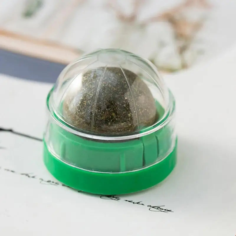 LuxePawe Rotatable Catnip Wall Toy – Edible Roller Ball for Teeth Cleaning