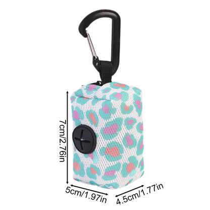 LuxePawe Dog Poop Bag Holder with Carabiner Refillable for Walking