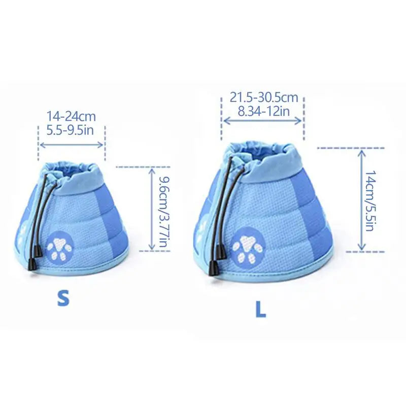 LuxePawe Soft Pet Collar | Cute Print Neck Guard Cone for Post-Surgery Care