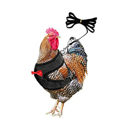 LuxePawe Adjustable Poultry Harness – Soft Rope for Chicken & Duck