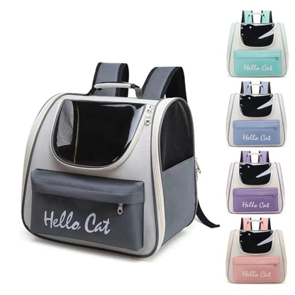 LuxePawe Cat & Small Dog Outdoor Carrier Bag Breathable Portable Backpack