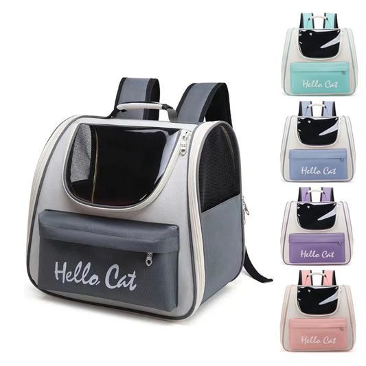 LuxePawe Cat & Small Dog Outdoor Carrier Bag Breathable Portable Backpack