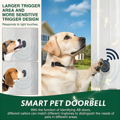 LuxePawe Dog Doorbell | Wireless Potty Training System, 1000ft, Weatherproof