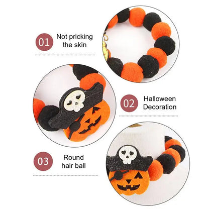 LuxePawe Adjustable Halloween Pet Collar – Stylish for Dogs & Cats