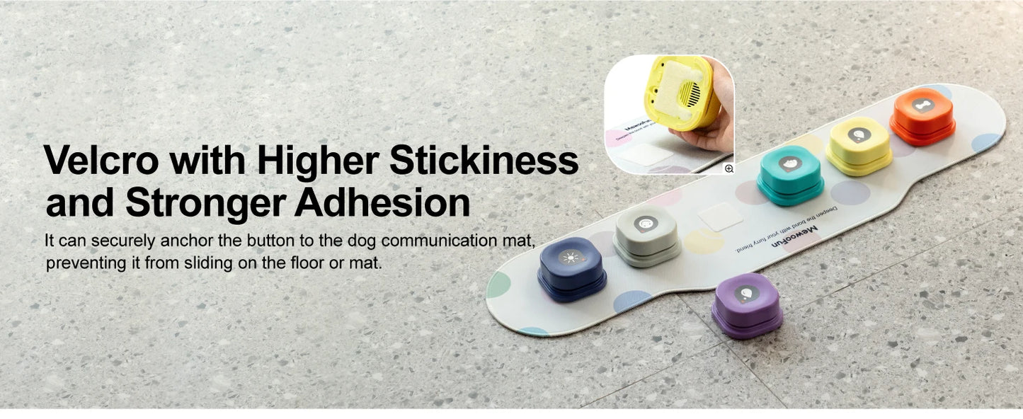 LuxePawe Dog Talking Buttons with Mat Voice Recording Pet Trainer