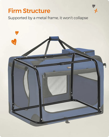 LuxePawe Soft Dog Crate 36in Portable Indoor Outdoor Travel Carrier